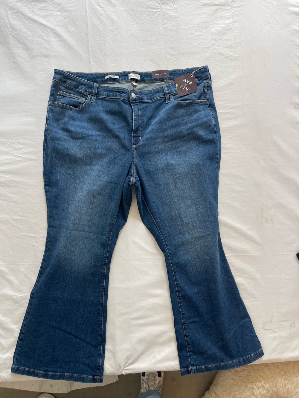 Ava &‎ Viv Classic Dark Blue Flare Jeans